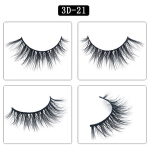 MULTI-PACK 3D MINK EYELASHES 3D21 (5 PAIRS)